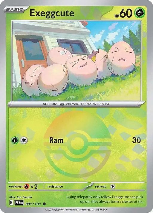 Exeggcute (001/131) (Poke Ball Pattern) [Scarlet & Violet: Prismatic Evolutions] - Pokemon Single