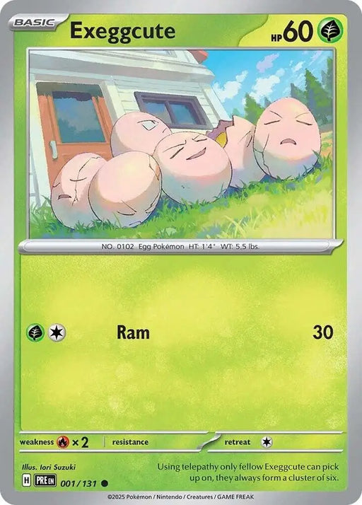 Exeggcute (001/131) [Scarlet & Violet: Prismatic Evolutions] - Pokemon Single