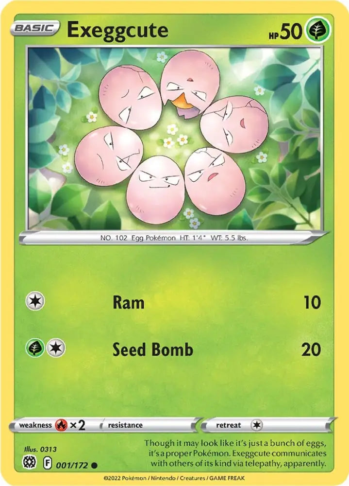 Exeggcute (001/172) [Sword & Shield: Brilliant Stars] - Pokemon Single