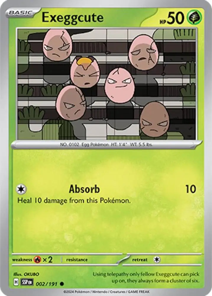 Exeggcute (002/191) [Scarlet & Violet: Surging Sparks] - Pokemon Single