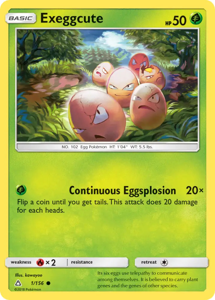 Exeggcute (1/156) [Sun & Moon: Ultra Prism] - Pokemon Single