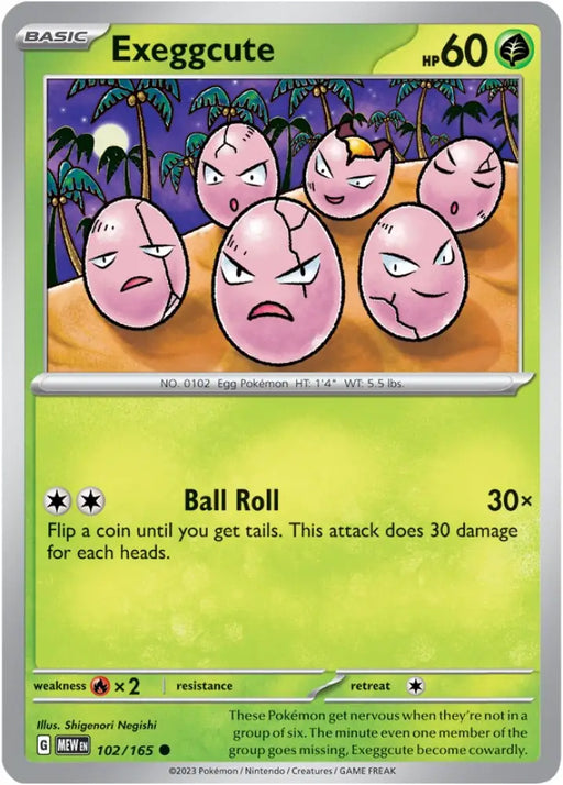 Exeggcute (102/165) [Scarlet & Violet 151] - Pokemon Single