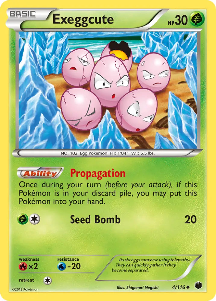 Exeggcute (4/116) [Black & White: Plasma Freeze] - Pokemon Single