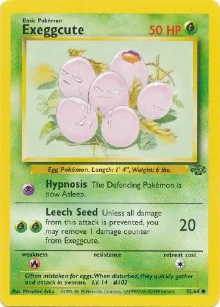 Exeggcute (52/64) [Jungle Unlimited] - Pokemon Single