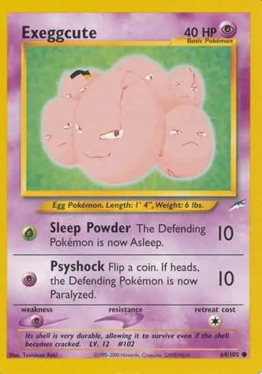 Exeggcute (64/105) [Neo Destiny Unlimited] - Pokemon Single