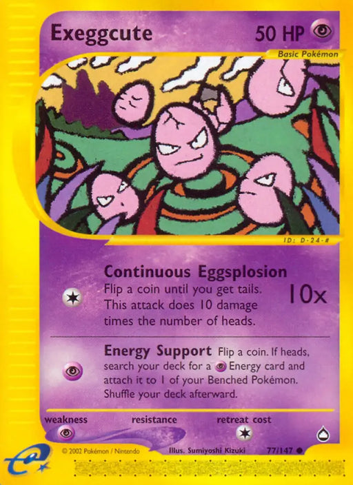 Exeggcute (77/147) [Aquapolis] - Pokemon Single