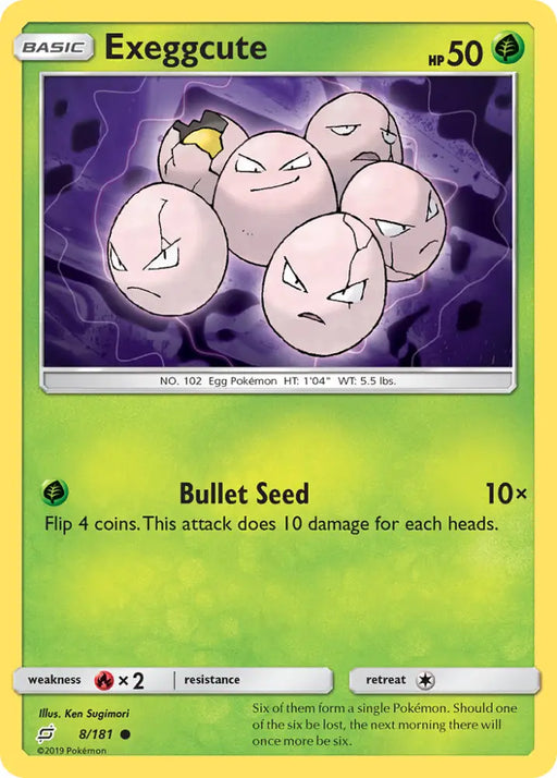 Exeggcute (8/181) [Sun & Moon: Team Up] - Pokemon Single
