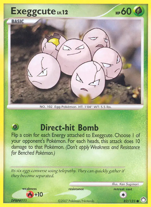 Exeggcute (82/123) [Diamond & Pearl: Mysterious Treasures] - Pokemon Single