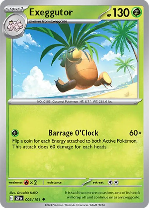 Exeggutor (003/191) [Scarlet & Violet: Surging Sparks] - Pokemon Single