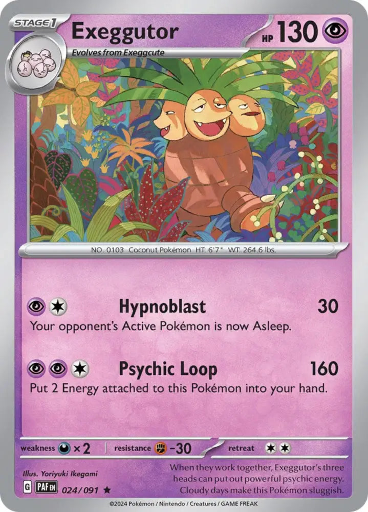 Exeggutor (024/091) [Scarlet & Violet: Paldean Fates] - Pokemon Single