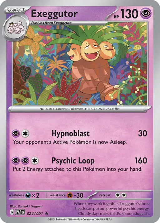 Exeggutor (024/091) [Scarlet & Violet: Paldean Fates] - Pokemon Single
