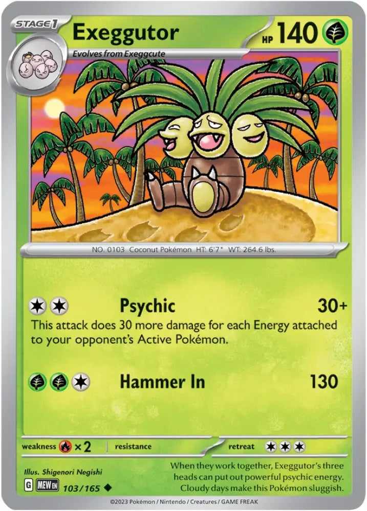 Exeggutor (103/165) [Scarlet & Violet 151] - Pokemon Single