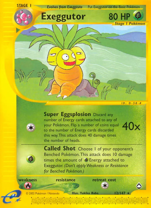 Exeggutor (12/147) [Aquapolis] - Pokemon Single