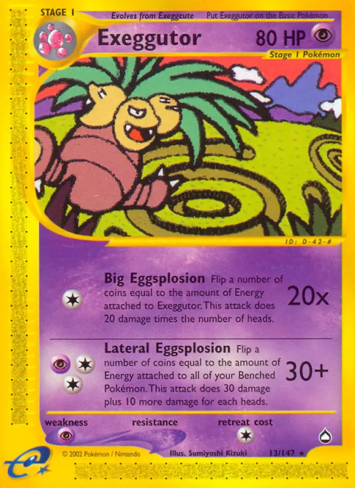 Exeggutor (13/147) [Aquapolis] - Pokemon Single