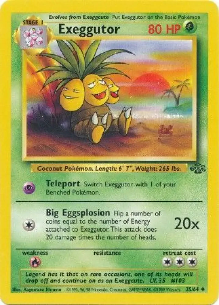 Exeggutor (35/64) [Jungle Unlimited] - Pokemon Single