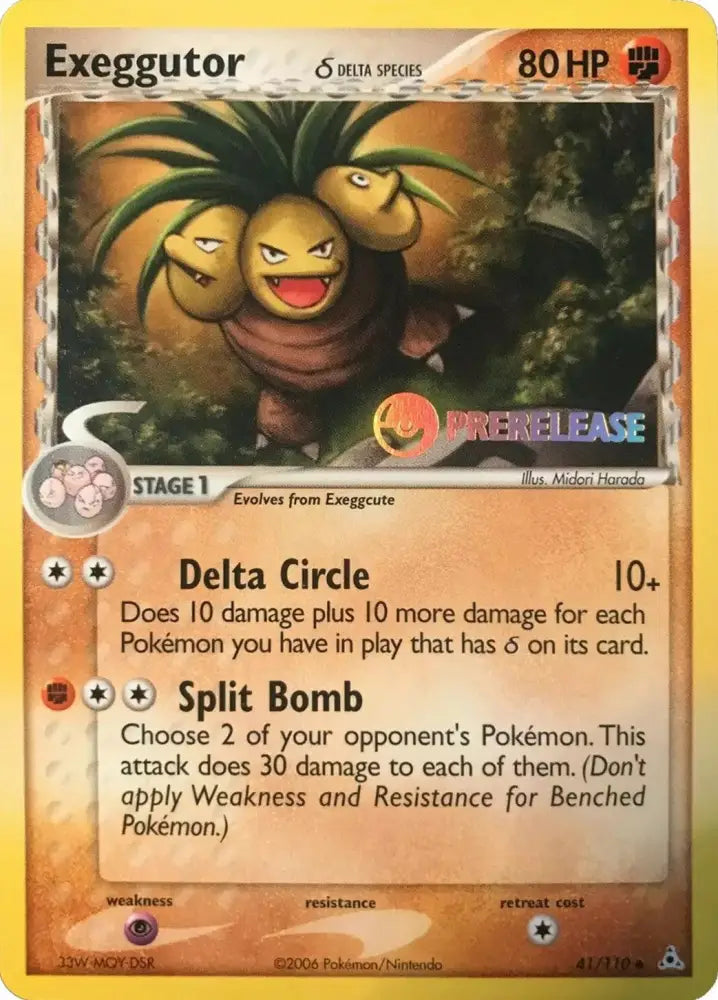Exeggutor (41/110) (Prerelease) [EX: Holon Phantoms] - Pokemon Single