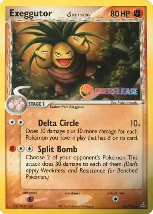 Exeggutor (41/110) (Prerelease) [EX: Holon Phantoms] - Pokemon Single