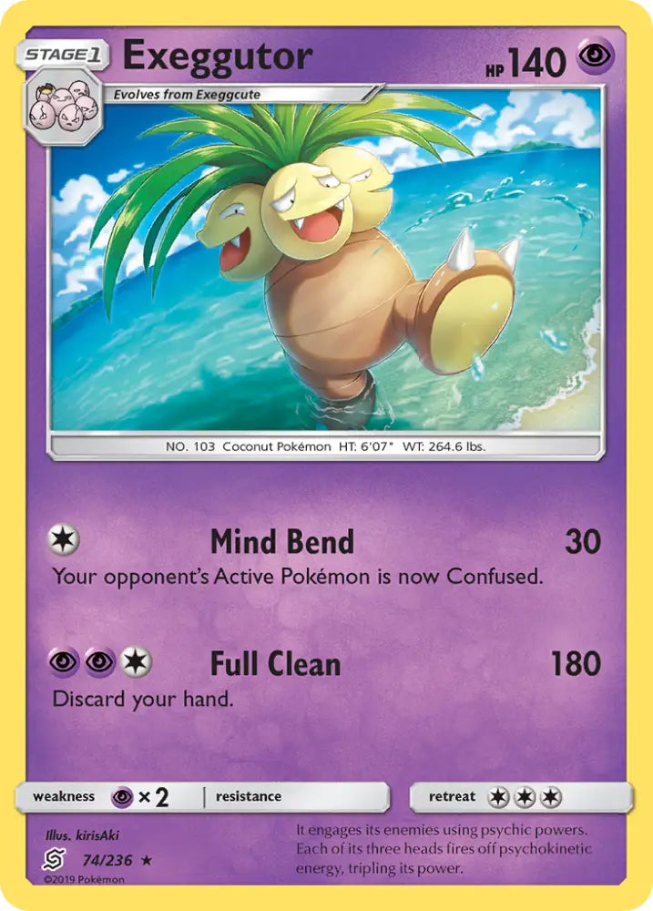 Exeggutor (74/236) [Sun & Moon: Unified Minds] - Pokemon Single
