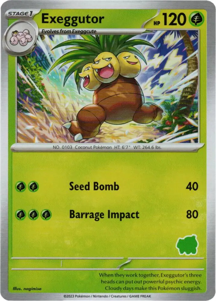 Exeggutor [My First Battle] - Pokemon Single