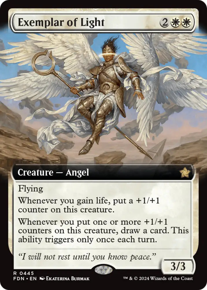 Exemplar of Light (Extended Art) [Foundations] - MTG Single