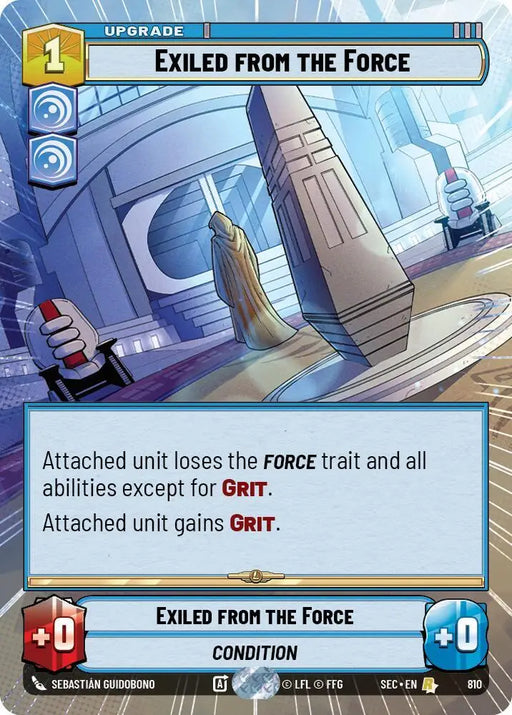 Exiled from the Force (Hyperspace Foil) (810) [Secrets of Power]