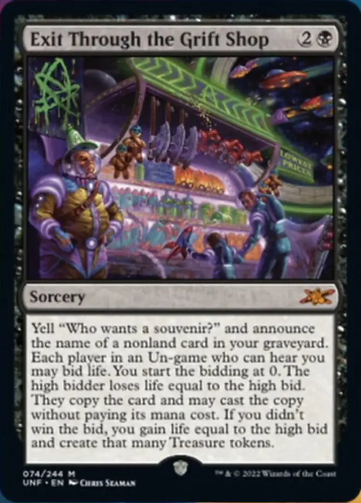 Exit Through the Grift Shop [Unfinity] - MTG Single