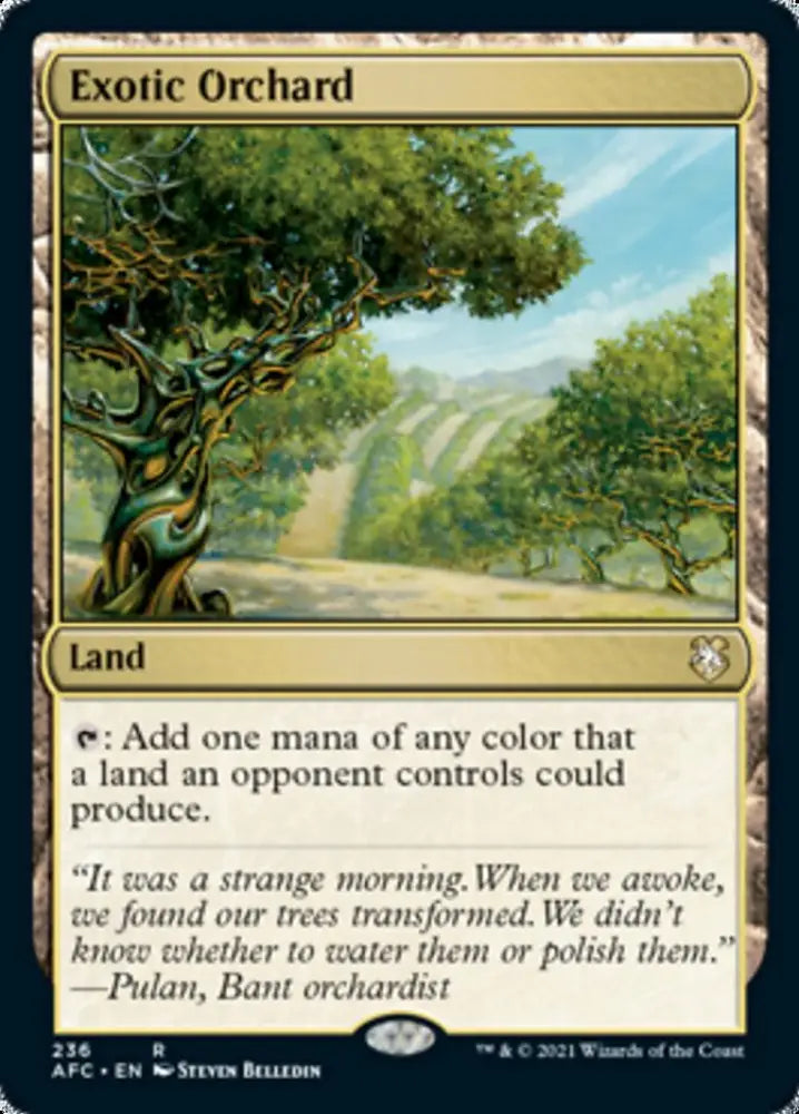 Exotic Orchard [Dungeons & Dragons: Adventures in the Forgotten Realms Commander] - MTG Single