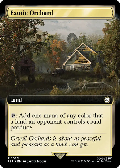 Exotic Orchard (Extended Art) (Surge Foil) [Fallout] - MTG Single