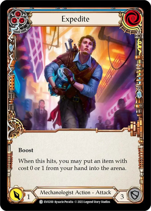 Expedite (Blue) [Bright Lights] Rainbow Foil - Flesh And Blood Single