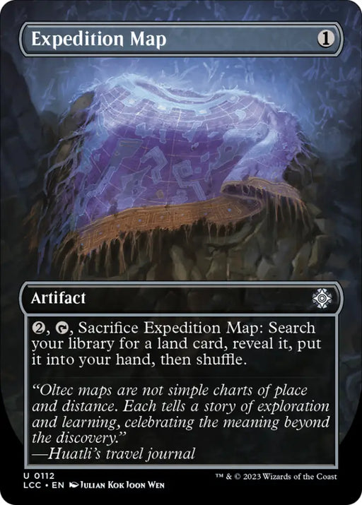 Expedition Map (Borderless) [The Lost Caverns of Ixalan Commander] - MTG Single