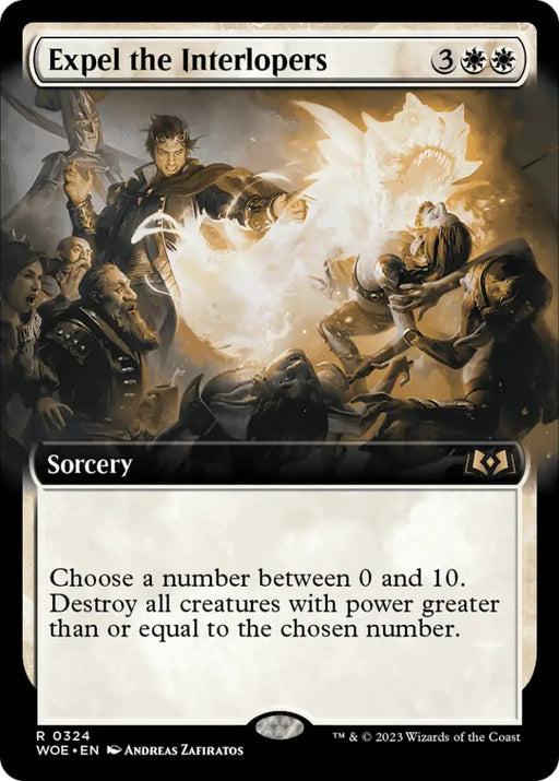 Expel the Interlopers (Extended Art) [Wilds of Eldraine] - MTG Single