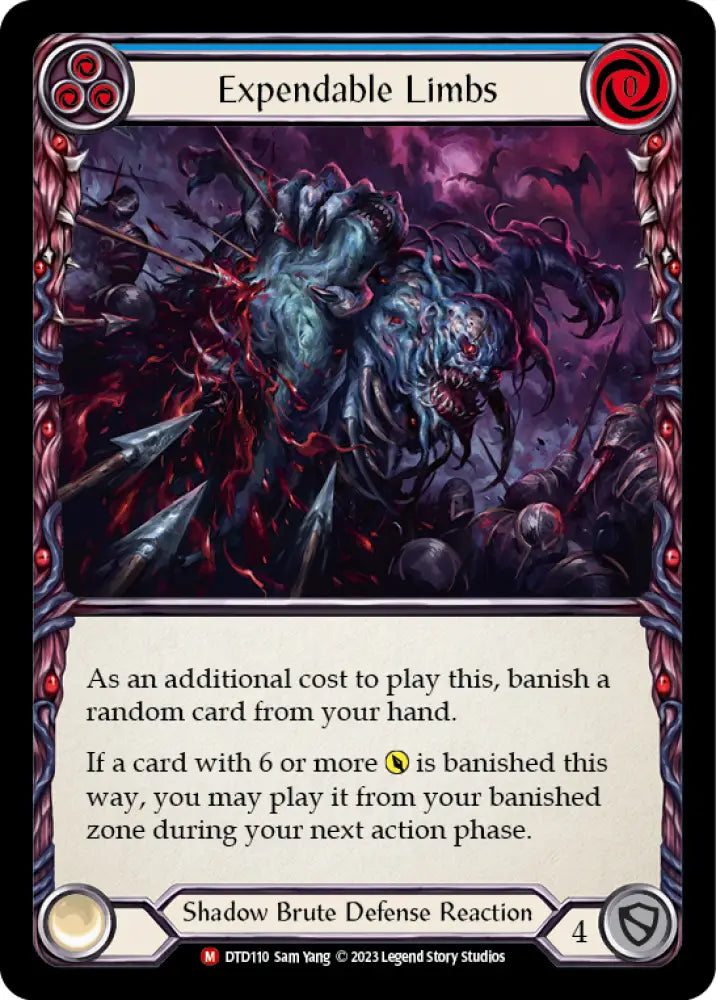 Expendable Limbs [Dusk Till Dawn] Rainbow Foil - Flesh And Blood Single