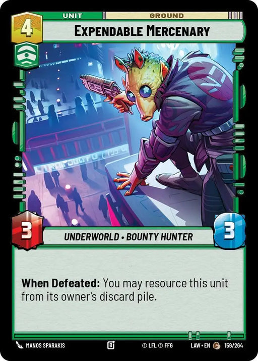 Expendable Mercenary (159/264) [A Lawless Time]