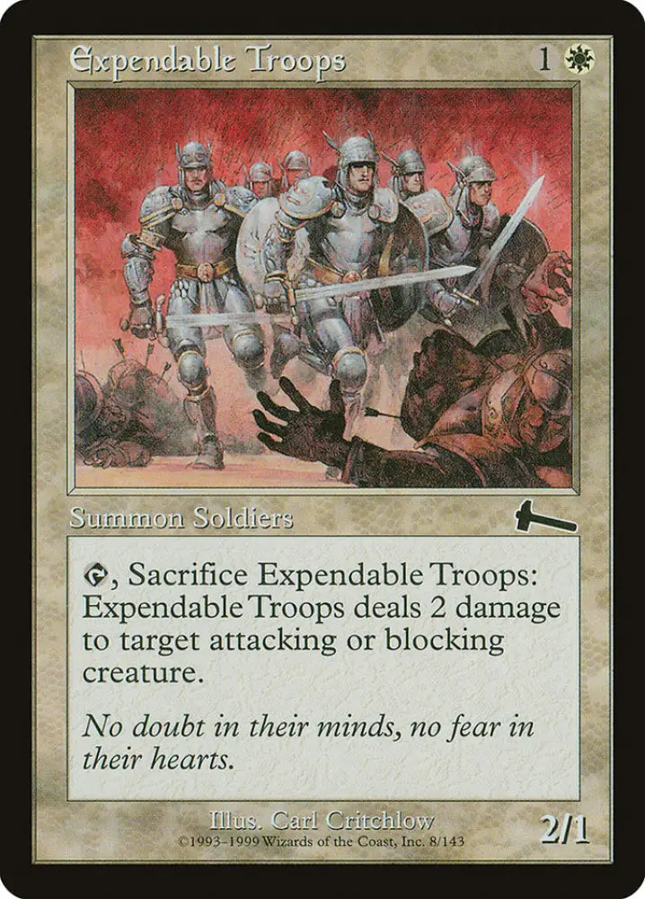 Expendable Troops [Urza’s Legacy] - MTG Single