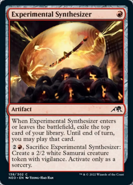 Experimental Synthesizer [Kamigawa: Neon Dynasty] - MTG Single