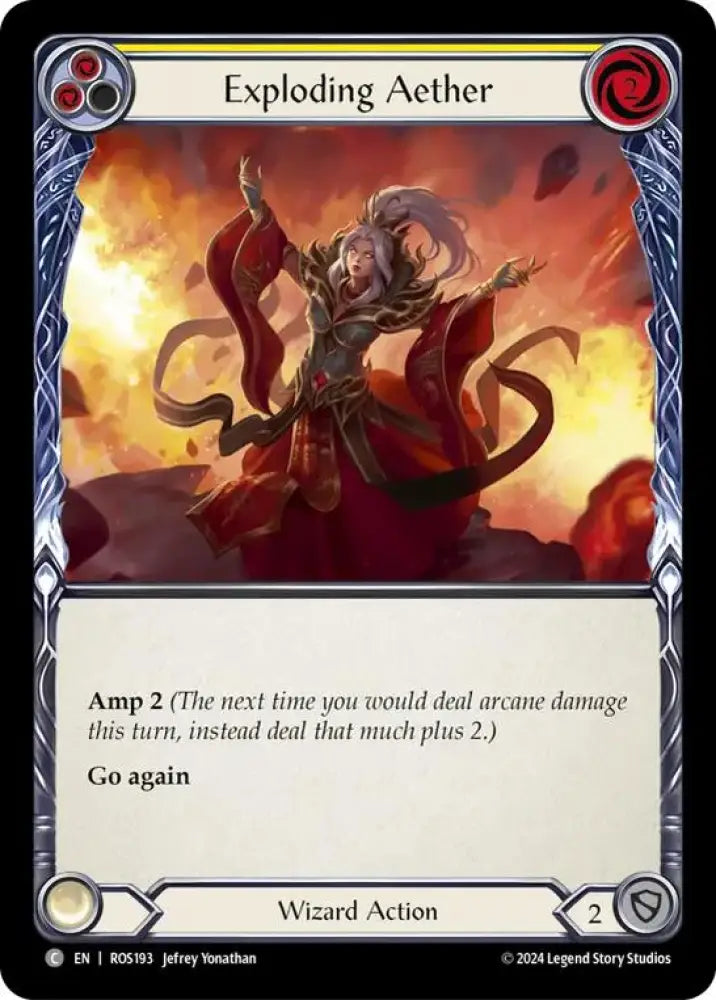 Exploding Aether (Yellow) [Rosetta] Rainbow Foil - Flesh And Blood Single