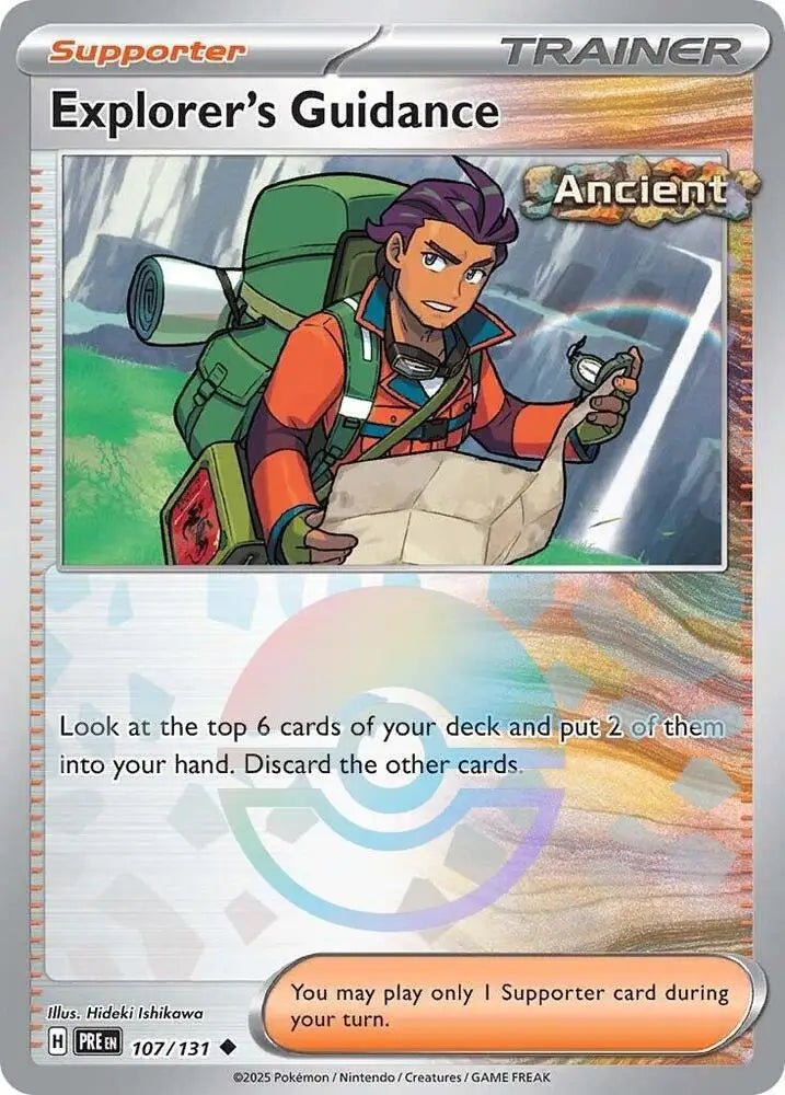 Explorer’s Guidance (107/131) (Poke Ball Pattern) [Scarlet & Violet: Prismatic Evolutions] - Pokemon Single