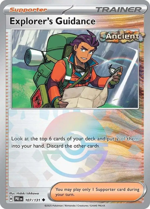 Explorer’s Guidance (107/131) (Poke Ball Pattern) [Scarlet & Violet: Prismatic Evolutions] - Pokemon Single