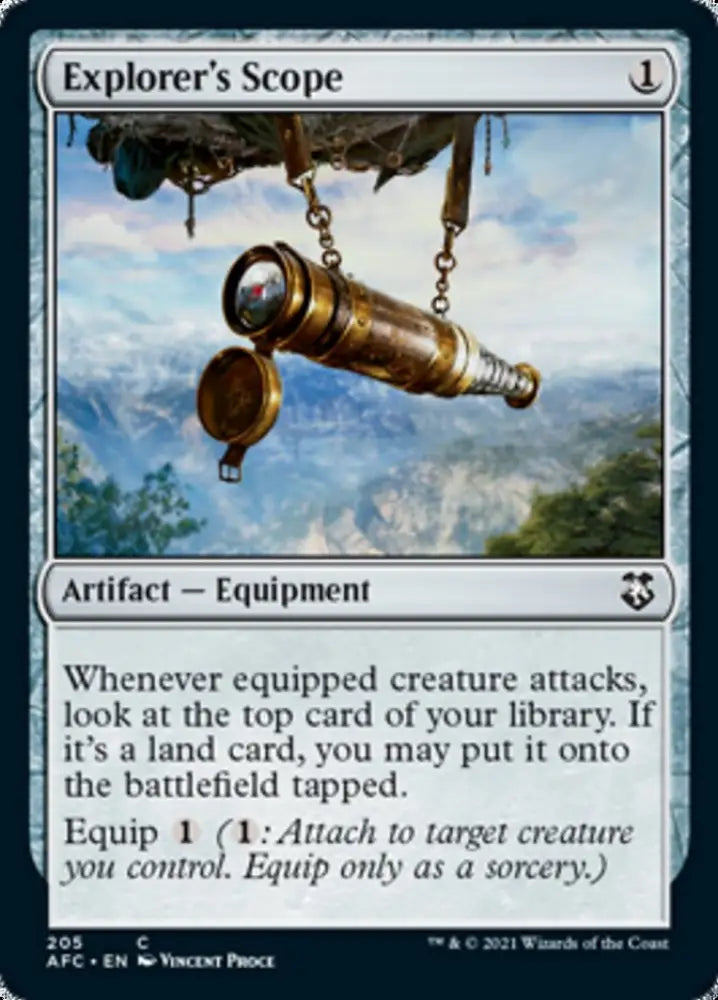 Explorer’s Scope [Dungeons & Dragons: Adventures in the Forgotten Realms Commander] - MTG Single