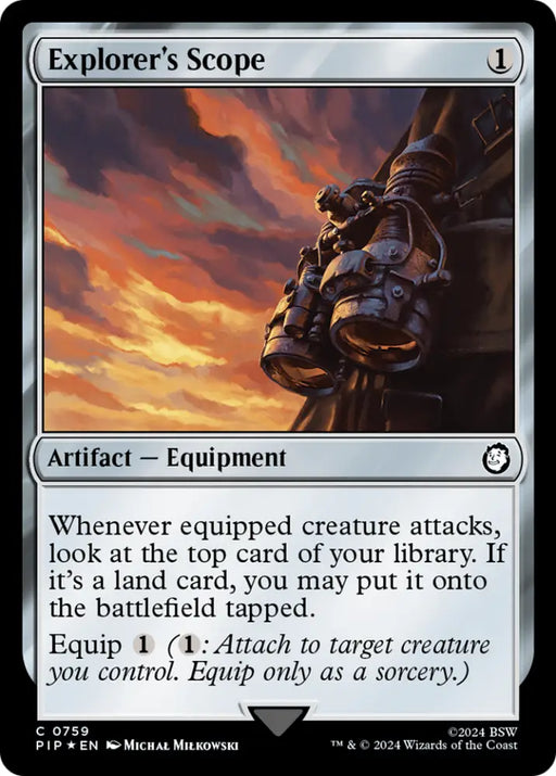 Explorer’s Scope (Surge Foil) [Fallout] - MTG Single
