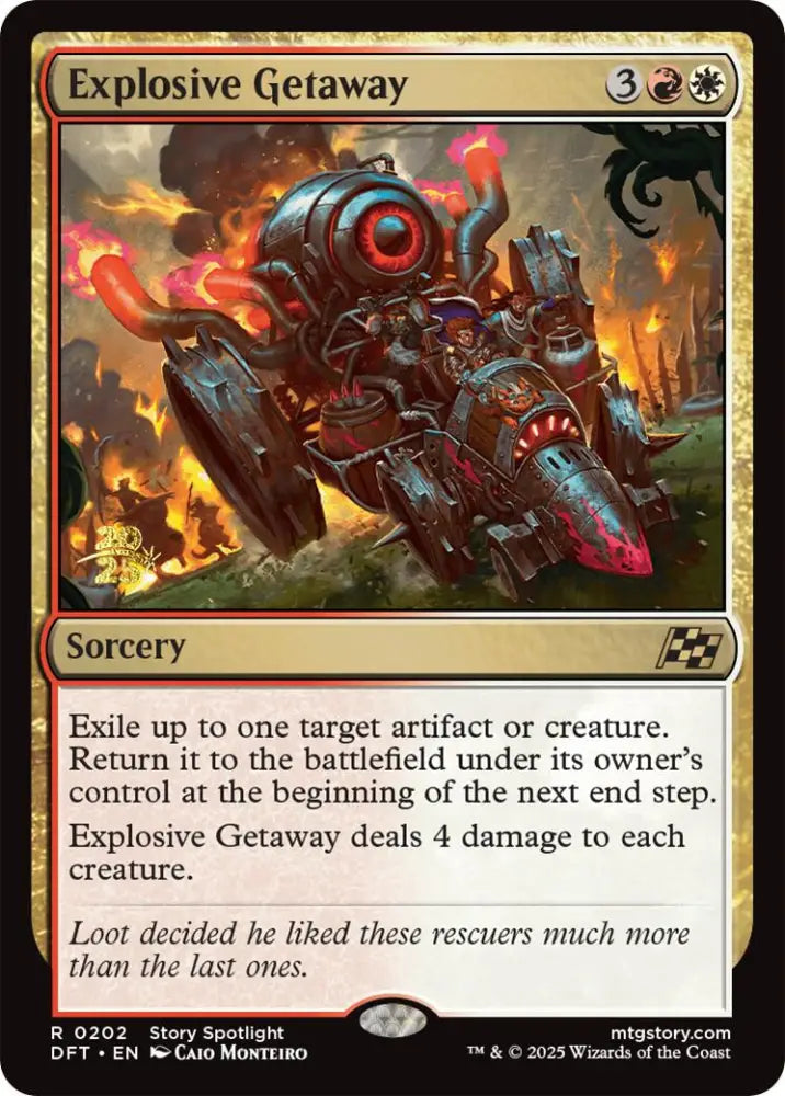 Explosive Getaway [Aetherdrift Prerelease Promos] - MTG Single