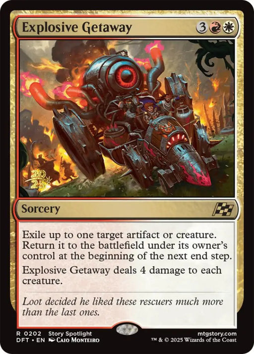 Explosive Getaway [Aetherdrift Prerelease Promos] - MTG Single