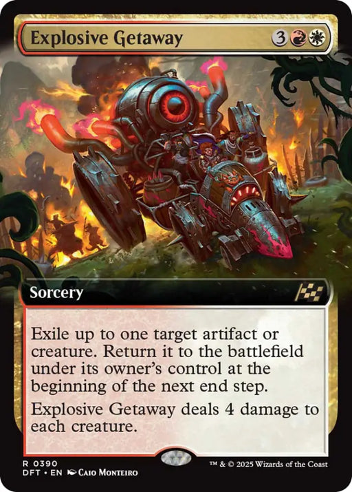 Explosive Getaway (Extended Art) [Aetherdrift] - MTG Single