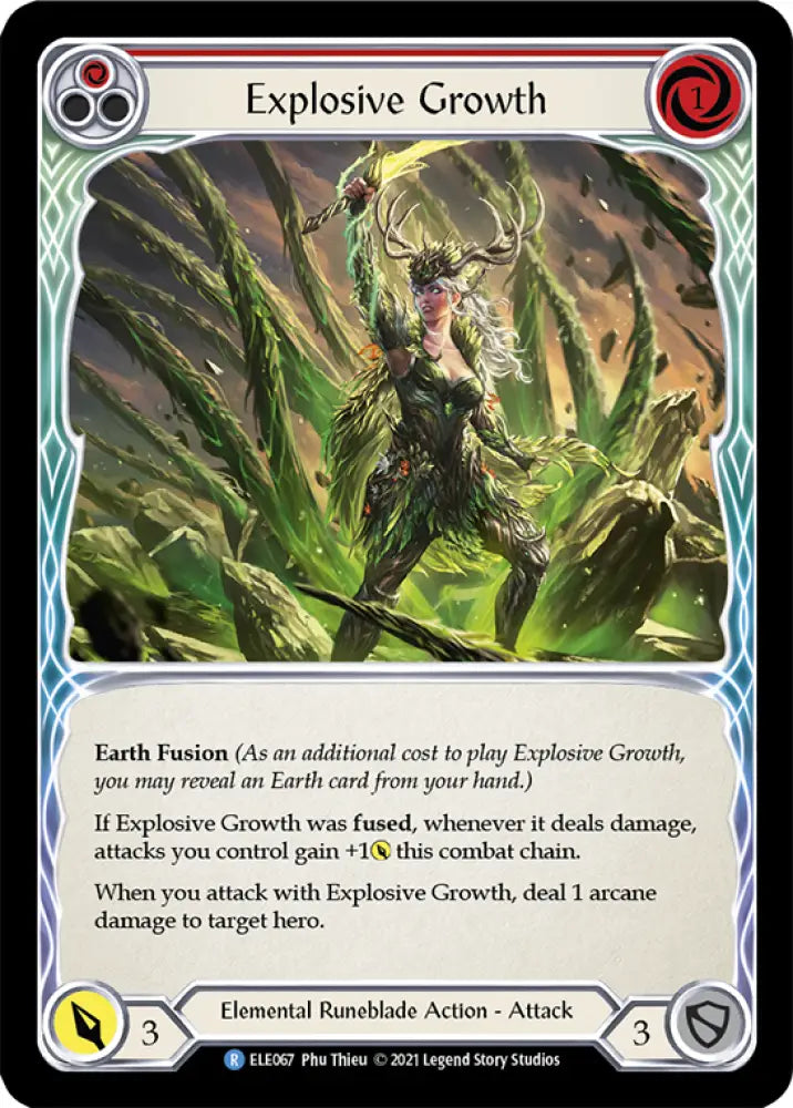 Explosive Growth (Red) [Tales of Aria 1st Edition] 1st Edition Normal - Flesh And Blood Single