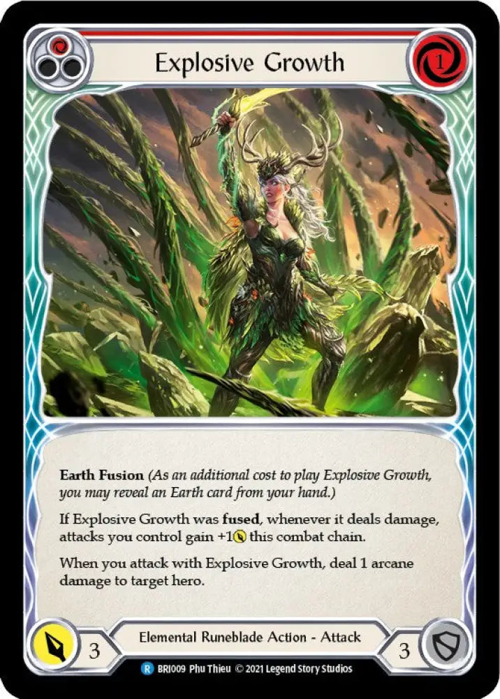 Explosive Growth (Red) [Tales of Aria Blitz Deck] 1st Edition Normal - Flesh And Blood Single