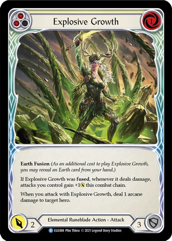 Explosive Growth (Yellow) [Tales of Aria 1st Edition] 1st Edition Normal - Flesh And Blood Single