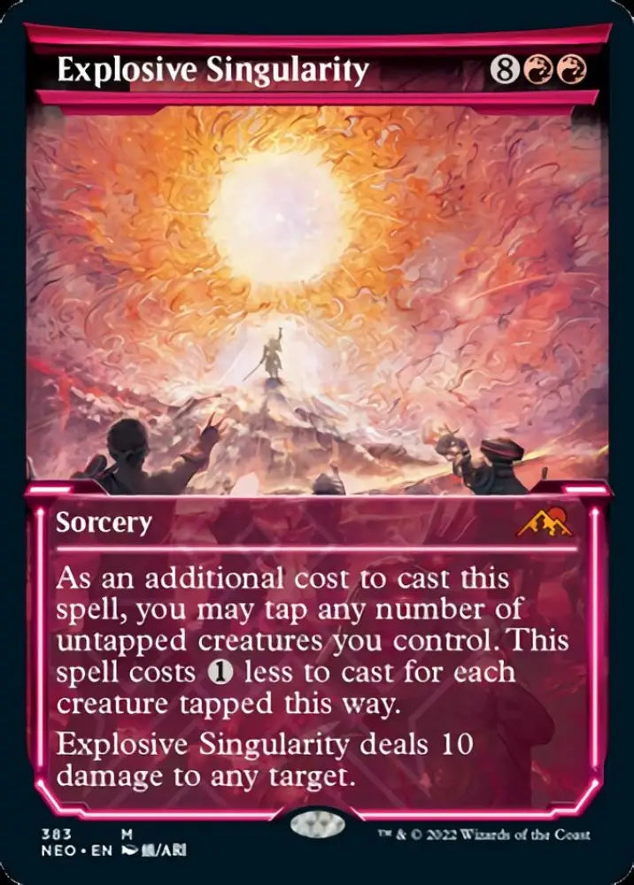 Explosive Singularity (Showcase Soft Glow) [Kamigawa: Neon Dynasty] - MTG Single