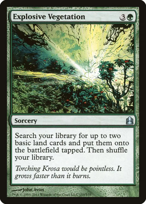 Explosive Vegetation [Commander 2011] - MTG Single
