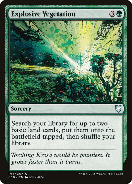 Explosive Vegetation [Commander 2018] - MTG Single