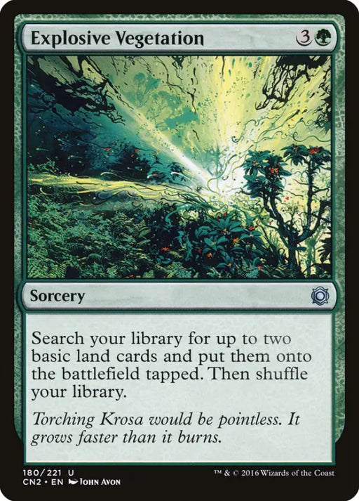 Explosive Vegetation [Conspiracy: Take the Crown] - MTG Single